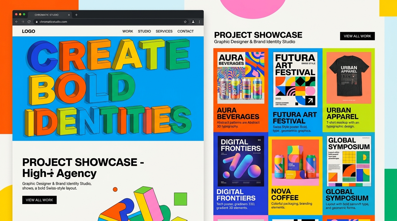 Graphic Designer Portfolio Website Example