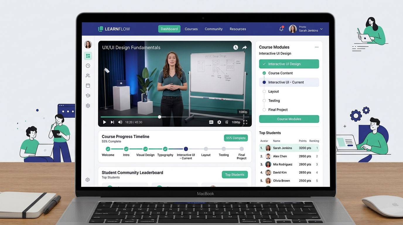 LMS Platform Website Example