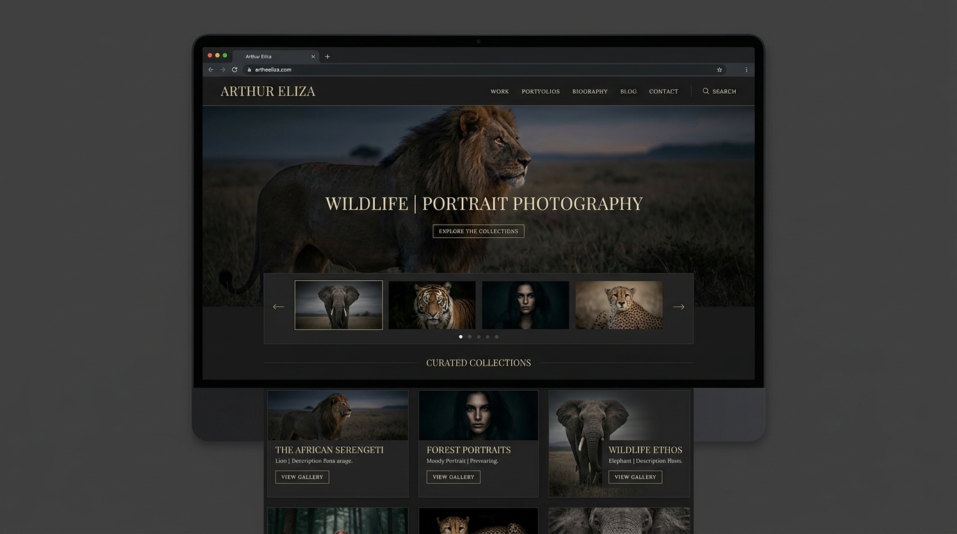 Photographer Portfolio Website Example