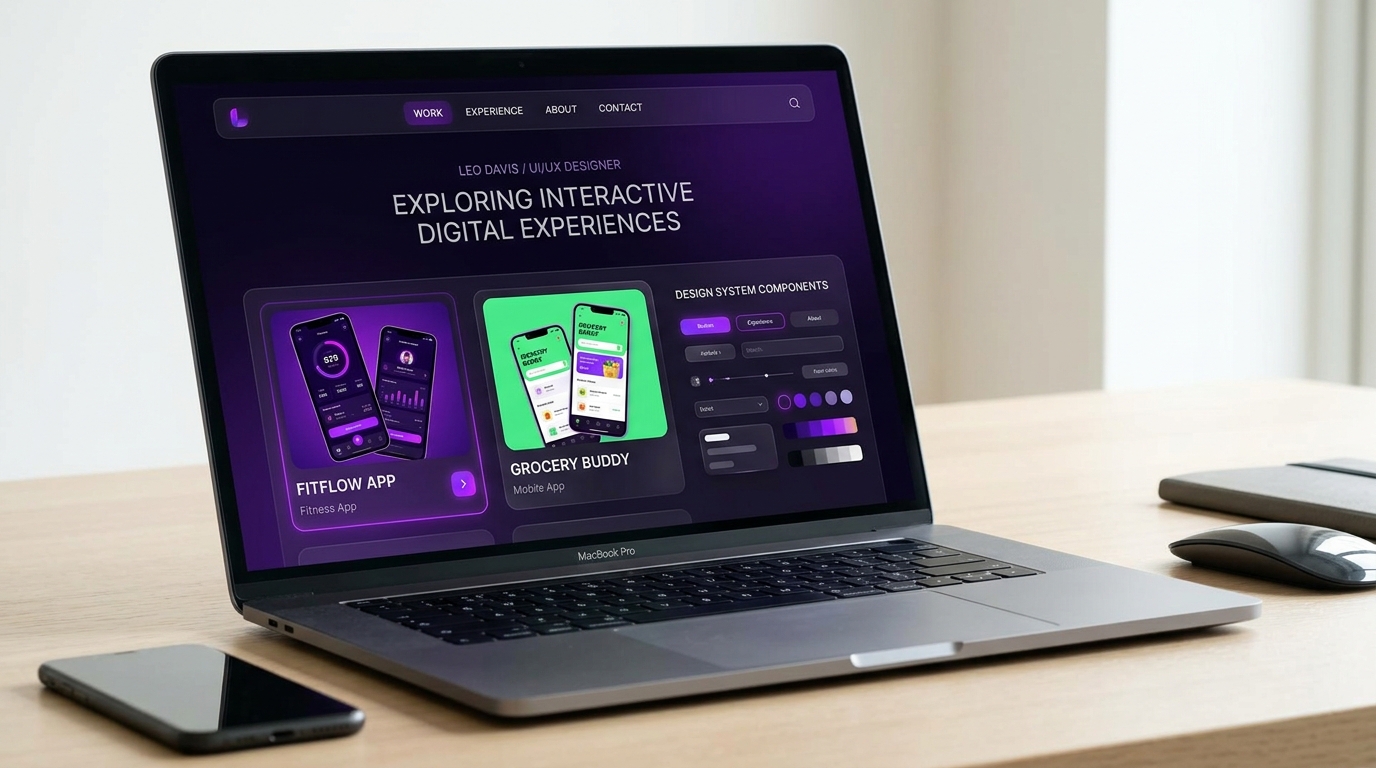 UI/UX Designer Portfolio Website Example